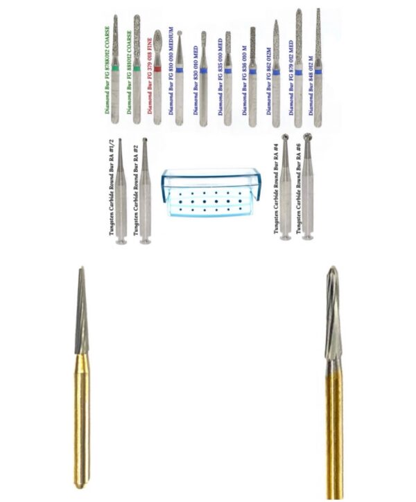 ADC Burs Bundle With FREE Bur Block