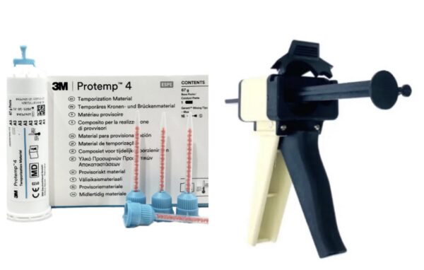 Protemp package (3M Protemp 4 A2/A3 50ml cartridge & Protemp gun)