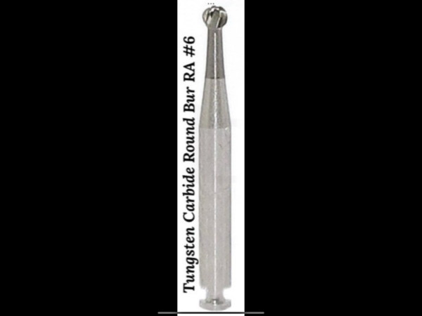 Tungsten Carbide Round Bur RA #6