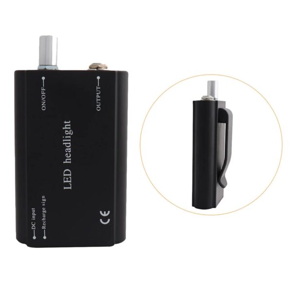 Belt-clip Battery for Wired Headlight
