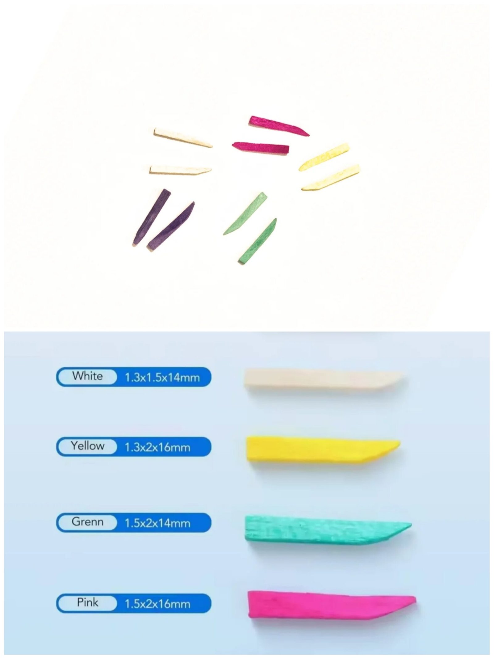 Wooden Dental Wedges – Choose Pack: 10 Single Size or 30 Assorted