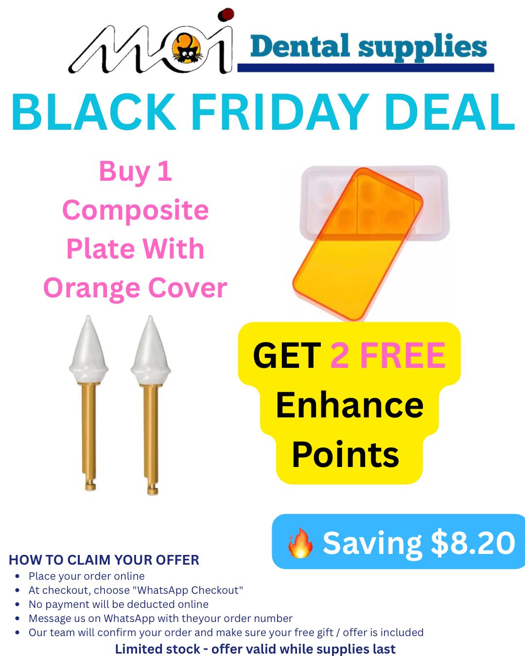 Composite Plate With Orange Cover+ 2 Enhance Points FREE