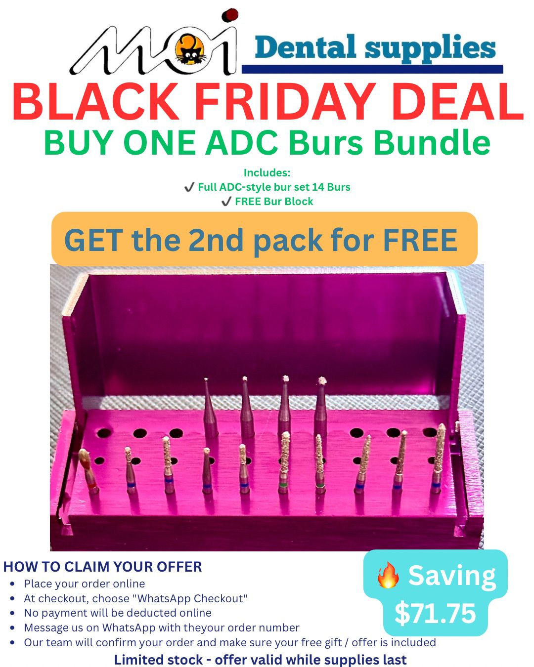 Buy 1 ADC Bur Kit — Get the Second Kit FREE