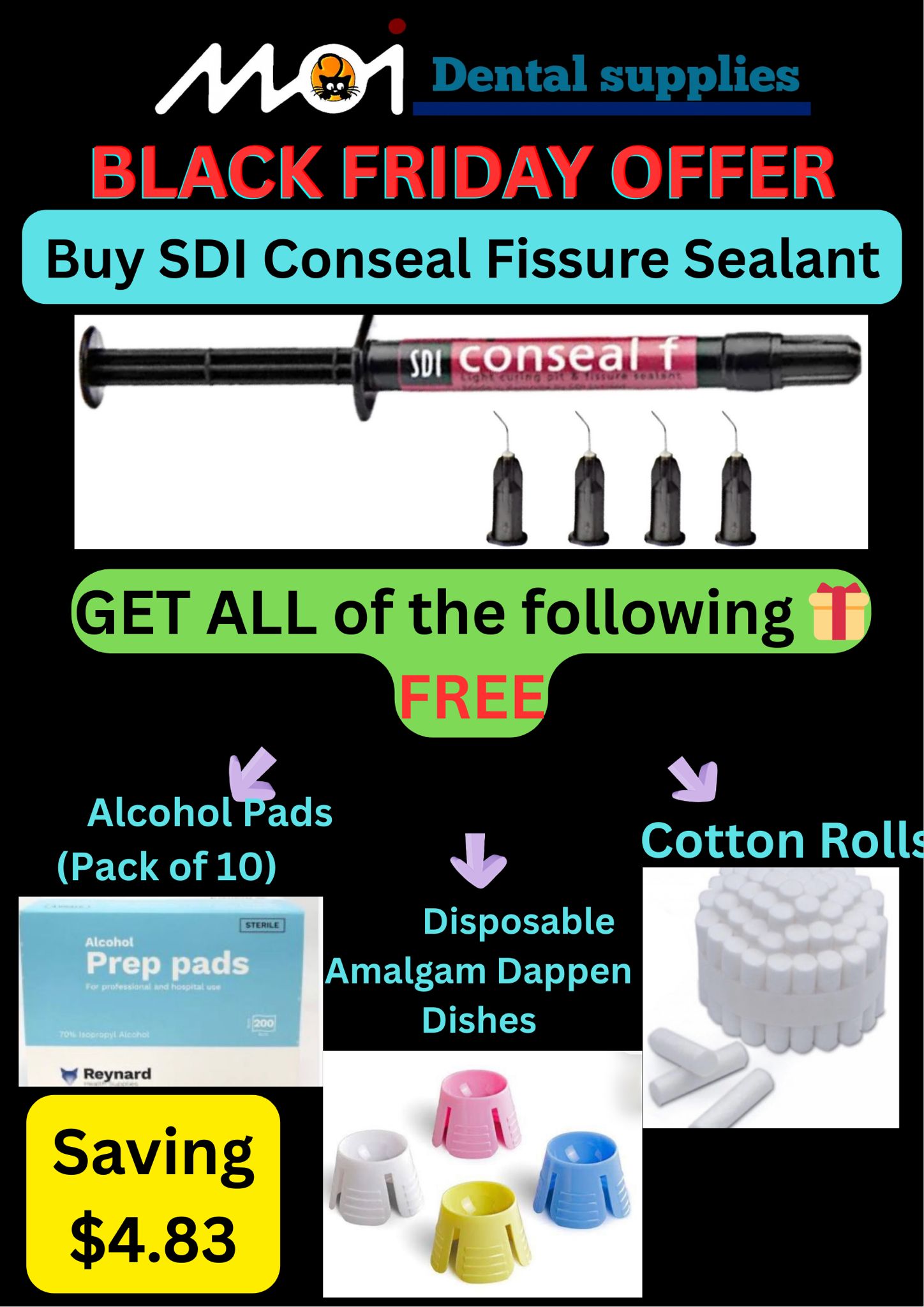 Buy SDI Conseal Fissure Sealant + 3 FREE GIFTS