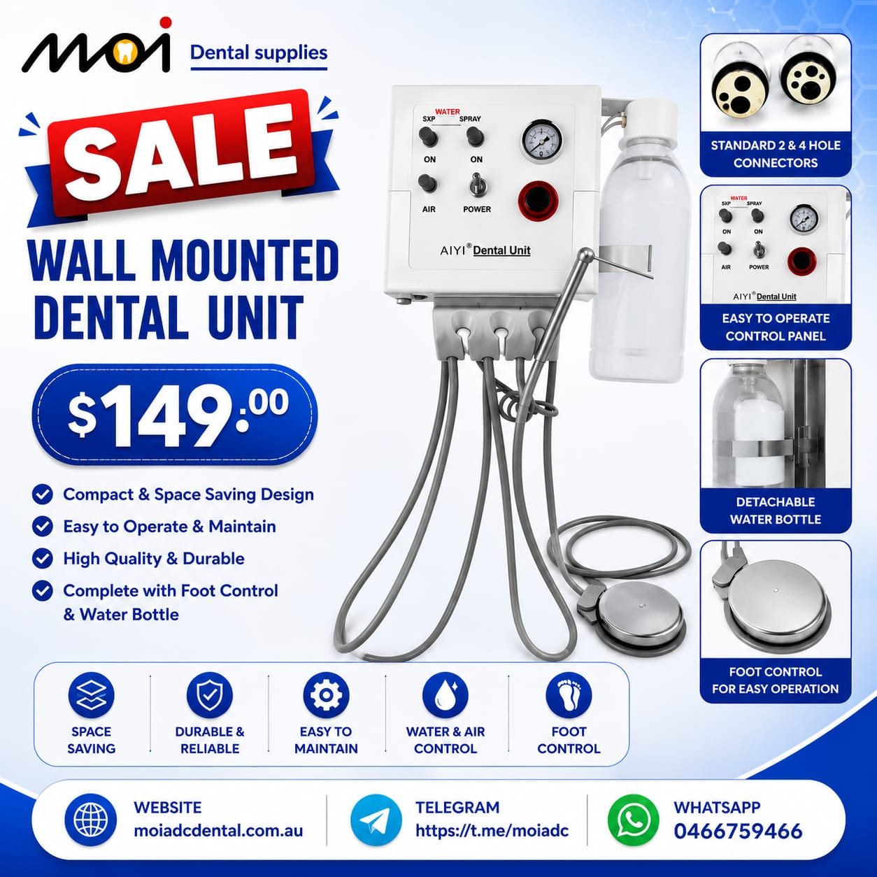 Wall Mounted Dental Unit